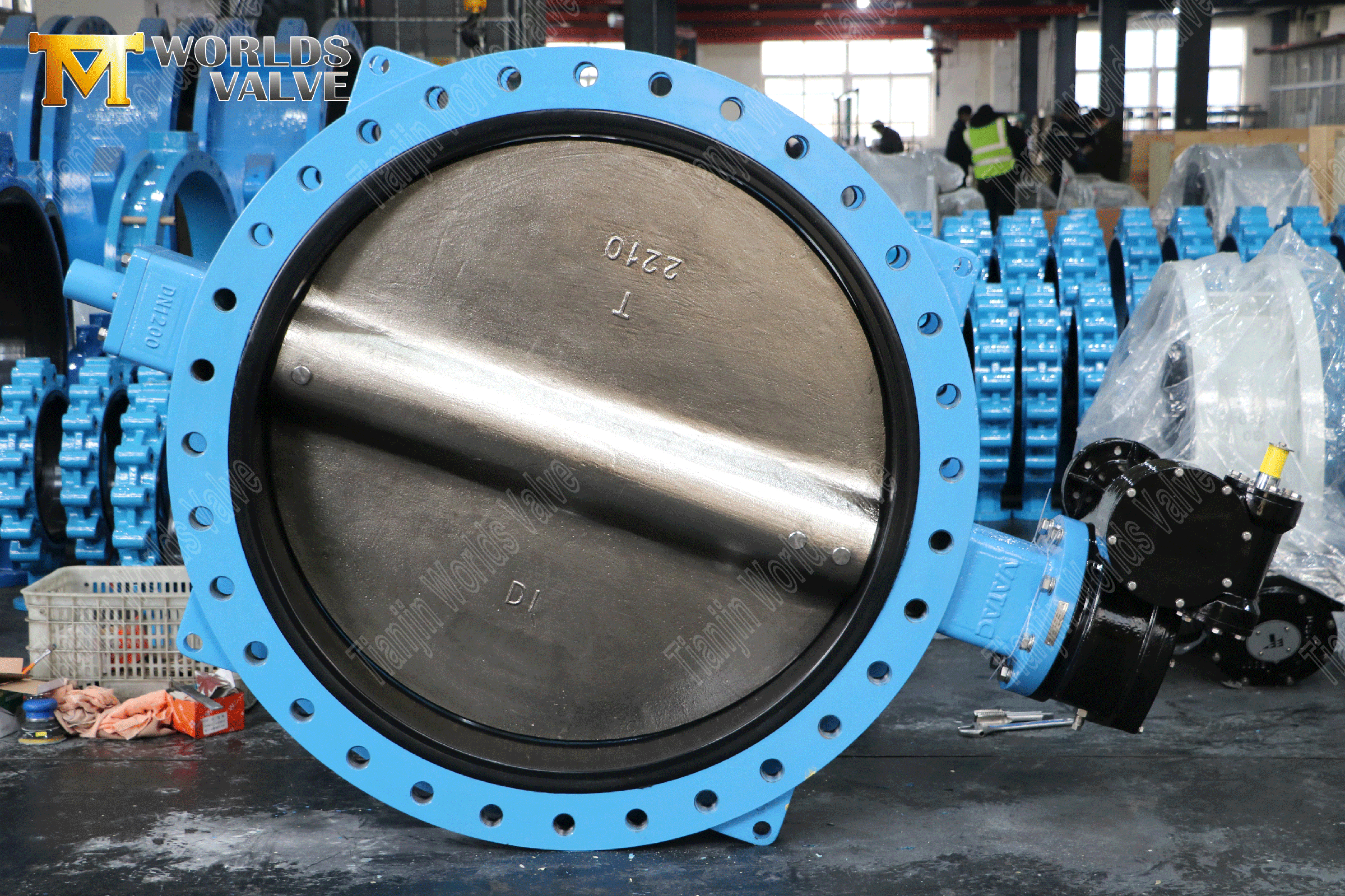 double flanged butterfly valve with gear operated çift flanged-pantolon valf