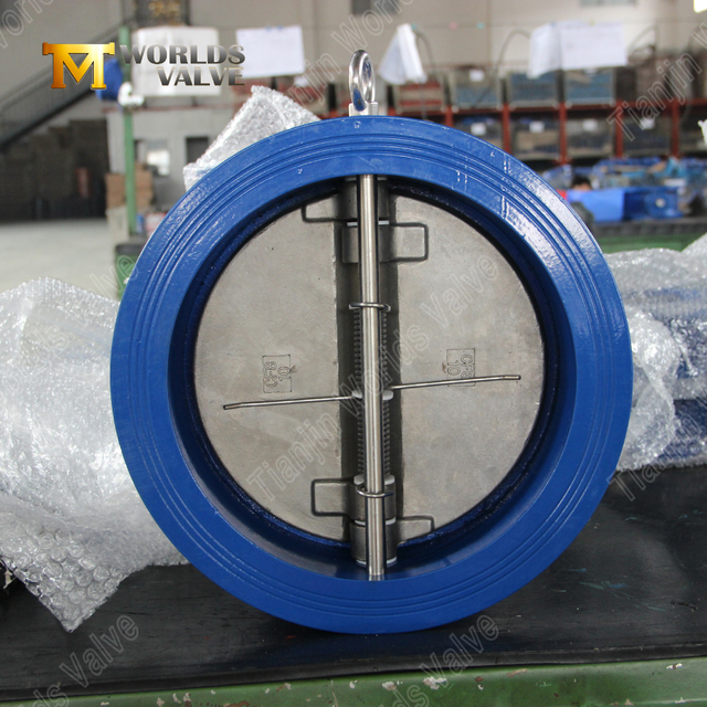 Paslanmaz çelik çift disk gofret tipi geri dönmeyen valf | Sıfır Leakage Geri Akış Önleme