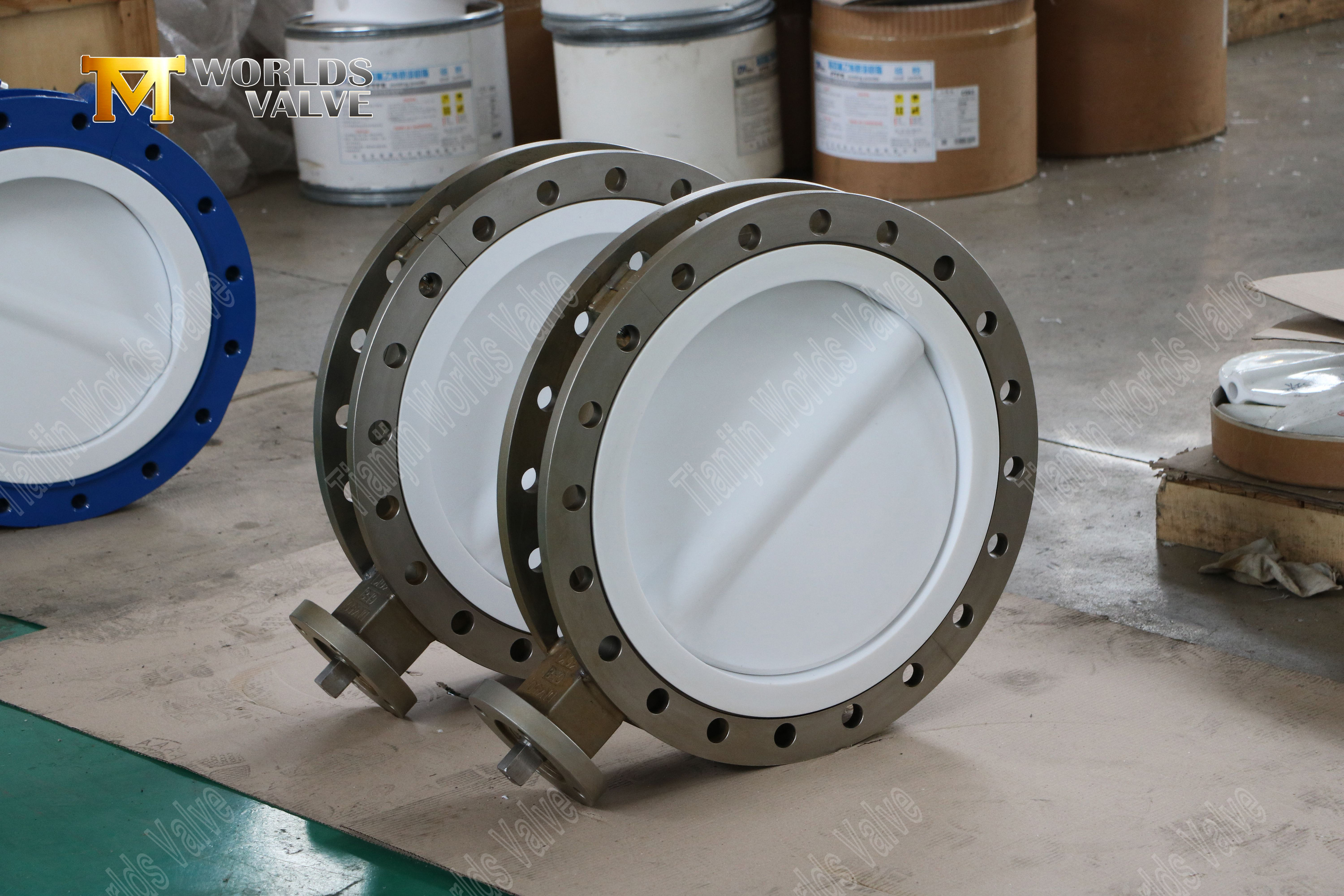 PTFE Diski ve Koltuk-3 ile CF8M Split V&uuml;cut Kelebek Valfı (3)