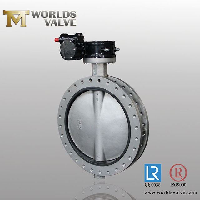 Çift flanş U tipi kelebek vanaları SS diskli