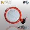 DN600 İki Parçalı Flanşlı PTFE Kelebek Vana, WCB Gövdeli ve Dişli Kumandalı