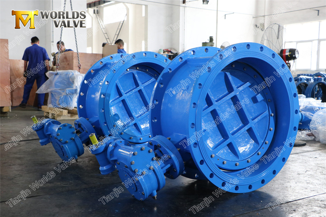 Sfero Döküm Çift Ofset/Eksantrik Kelebek Vana Kauçuk Contalı EN558