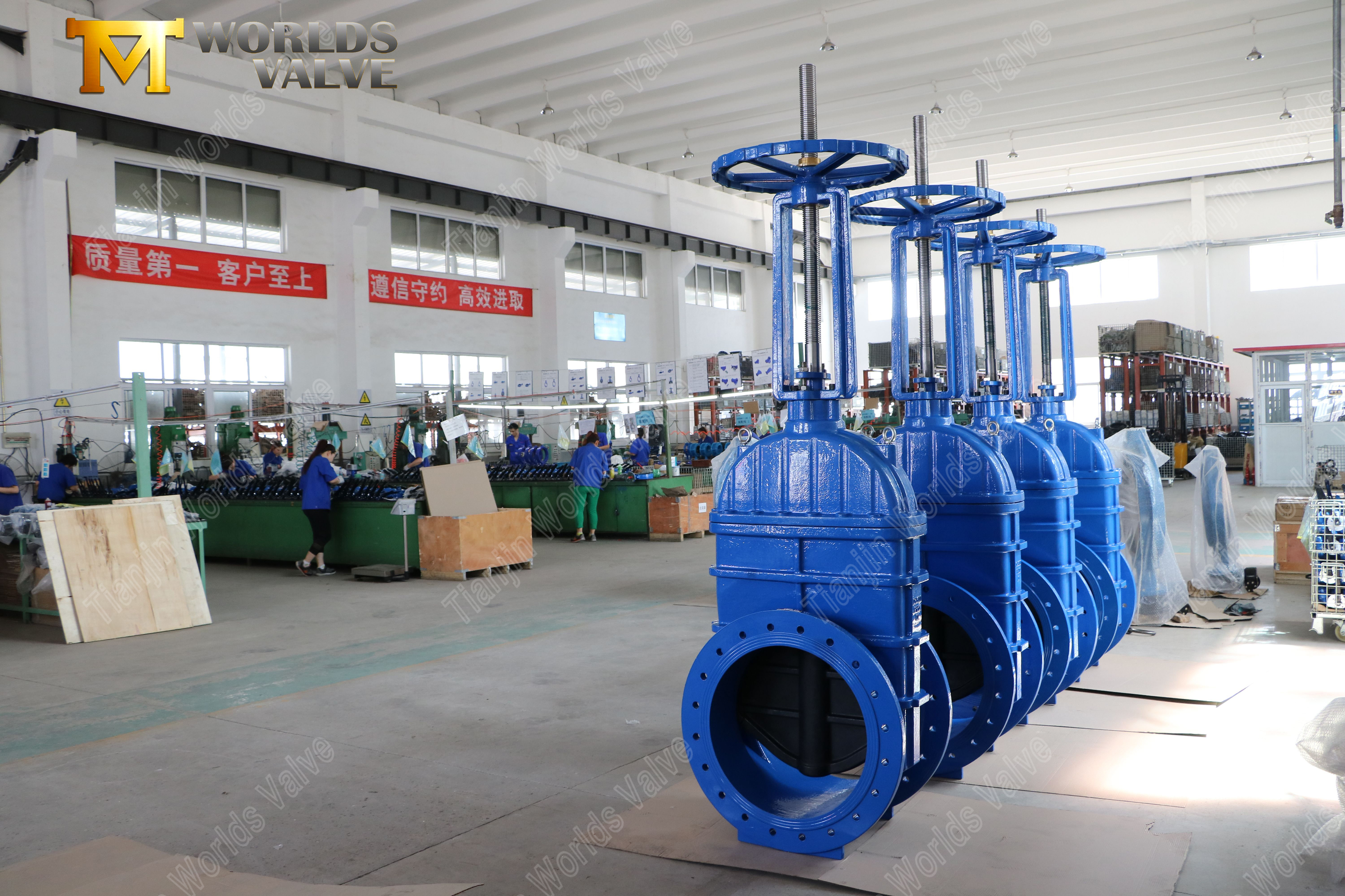 EPDM Koltuklu ve Şanzıman Operat&ouml;rl&uuml; Flanşlı Y&uuml;kselen Milli S&uuml;rg&uuml;l&uuml; Vana (7)