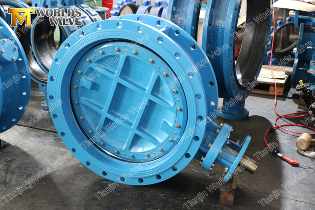 WRAS ACS Sertifikalı Çift Eksantrik Çift Flanşlı Kelebek Vana EN558 Series13 Series14