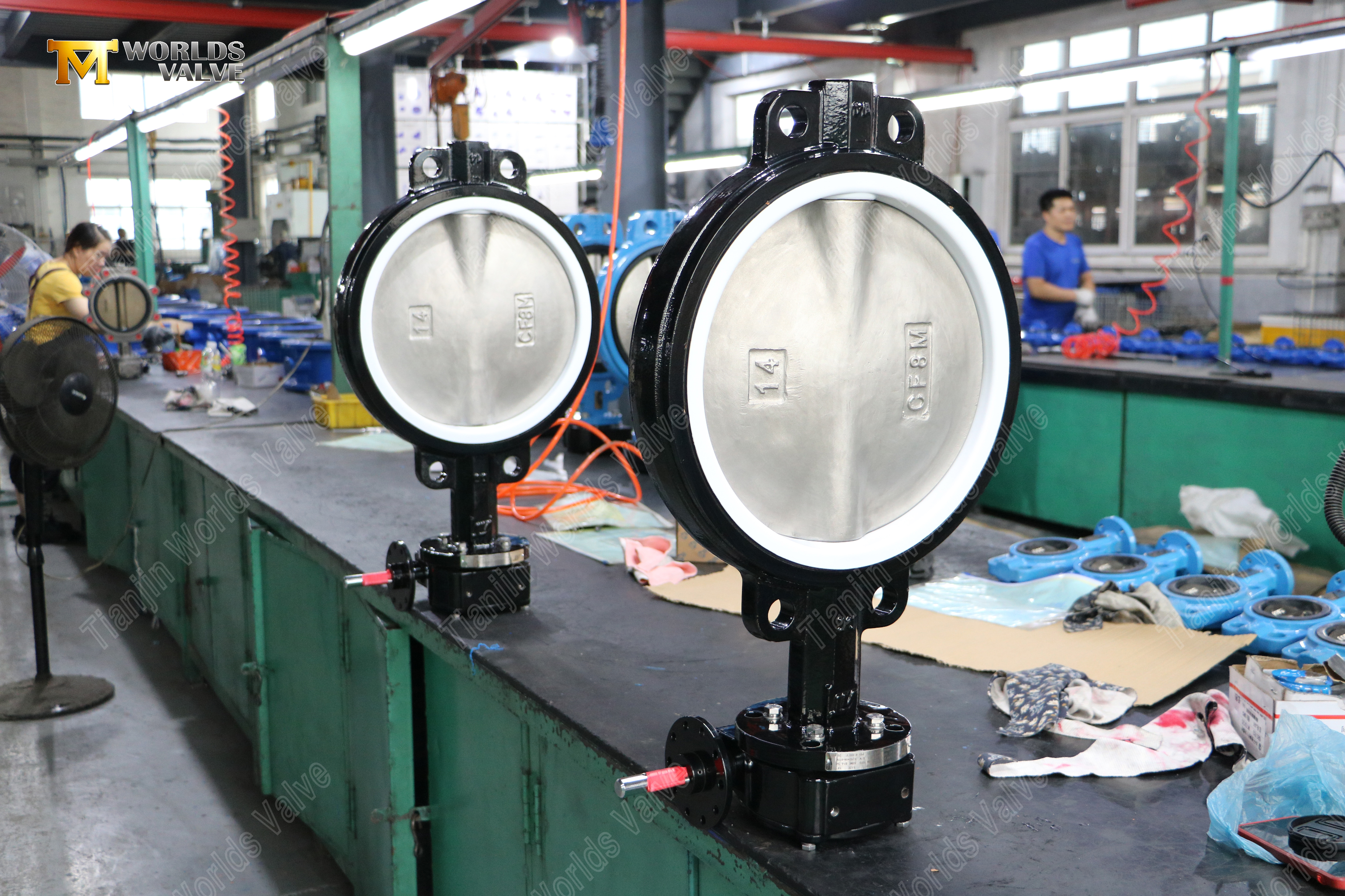 PTFE Yataklı ve CF8M Diskli Sfero D&ouml;k&uuml;m Gofret Kelebek Vana (8).jpg