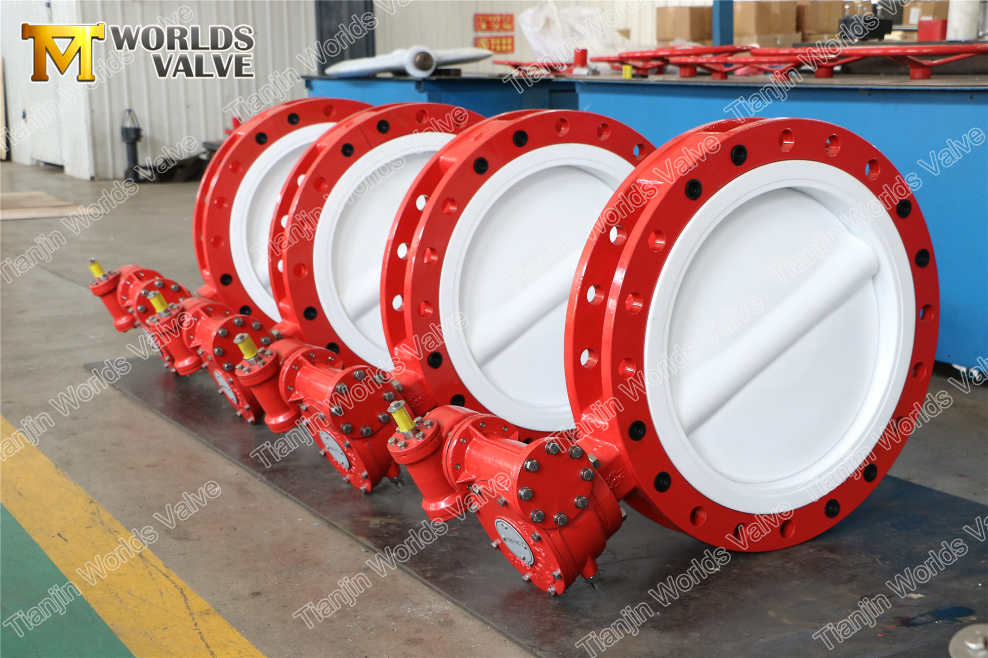 3 PTFE Kaplamalı Kelebek Vana
