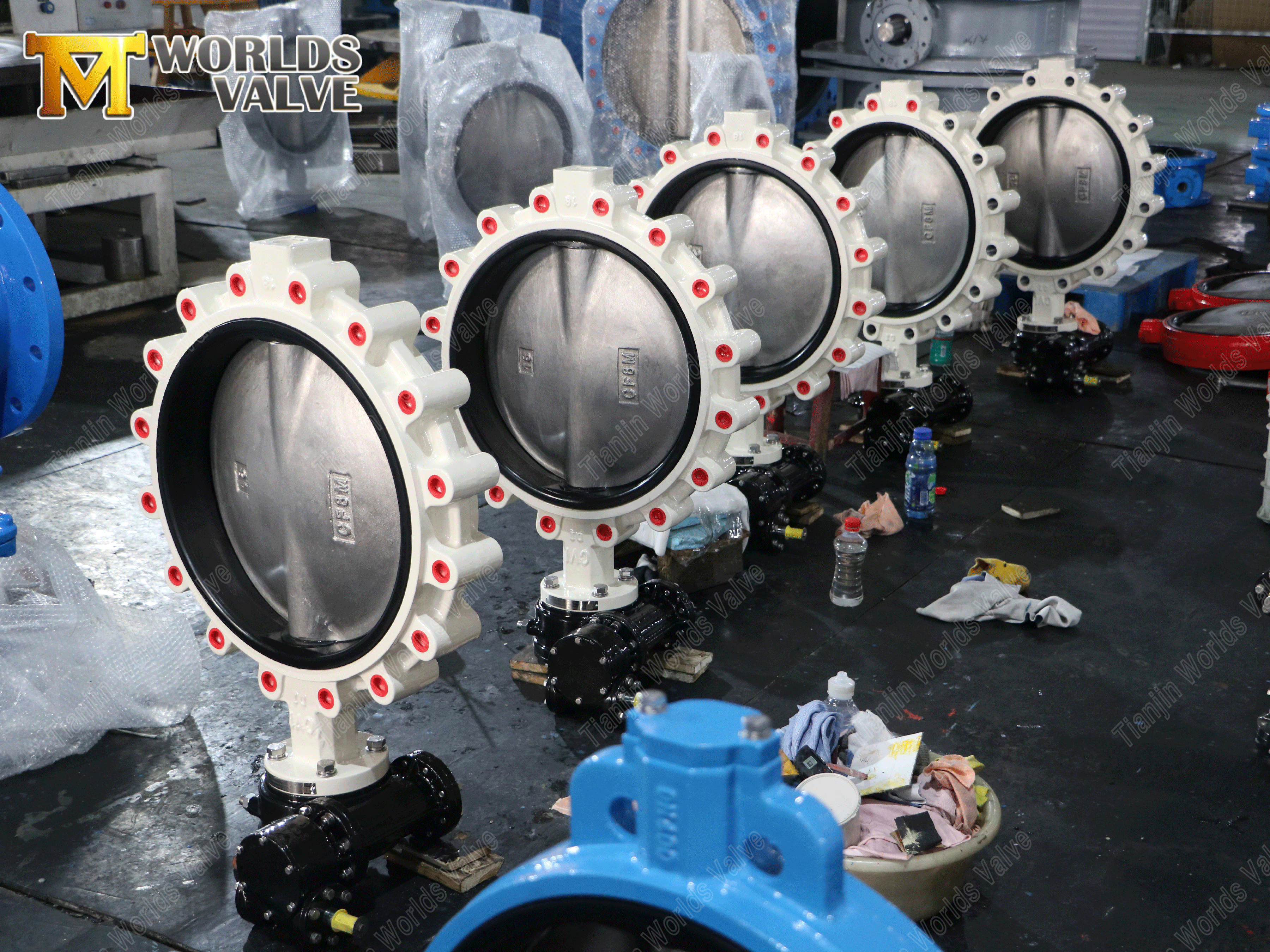 Solucan dişli pabucu tipi kelebek valf-1