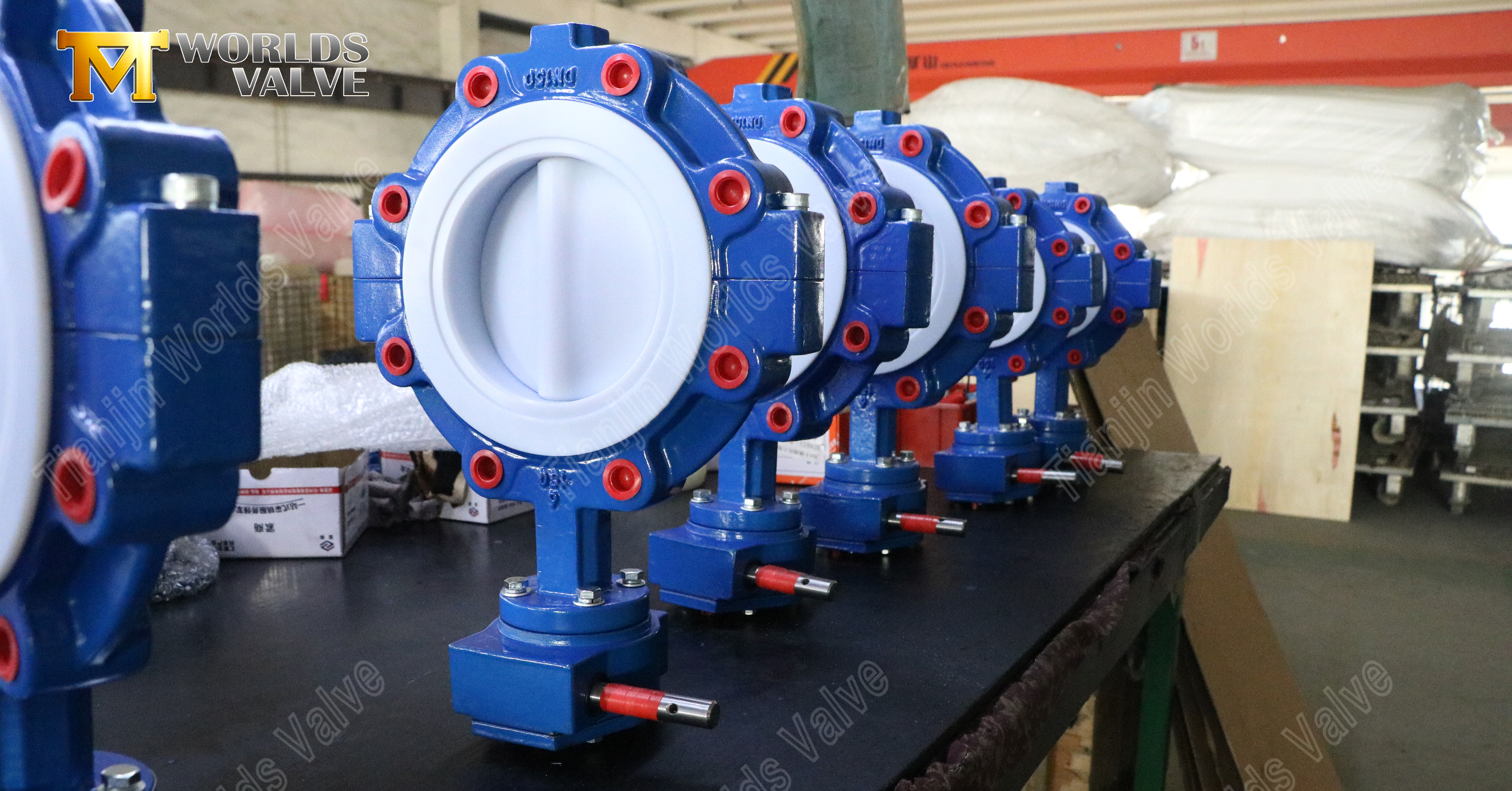 Split G&ouml;vde Teflon Contalı Lug Kelebek Vanalar (1)