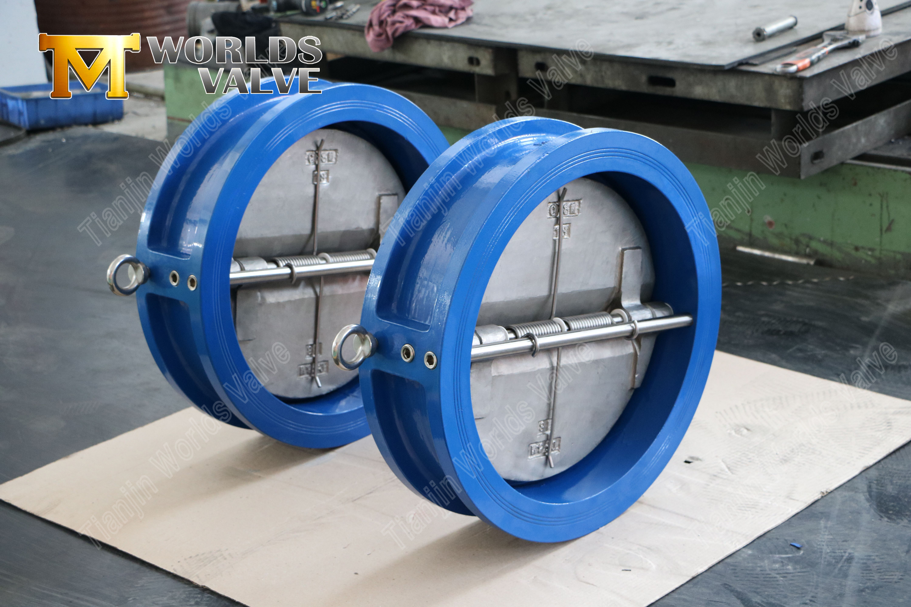 C954 Alaşım Diskli Paslanmaz &Ccedil;elik &Ccedil;ift Plakalı Gofret &Ccedil;ek Valf (7)