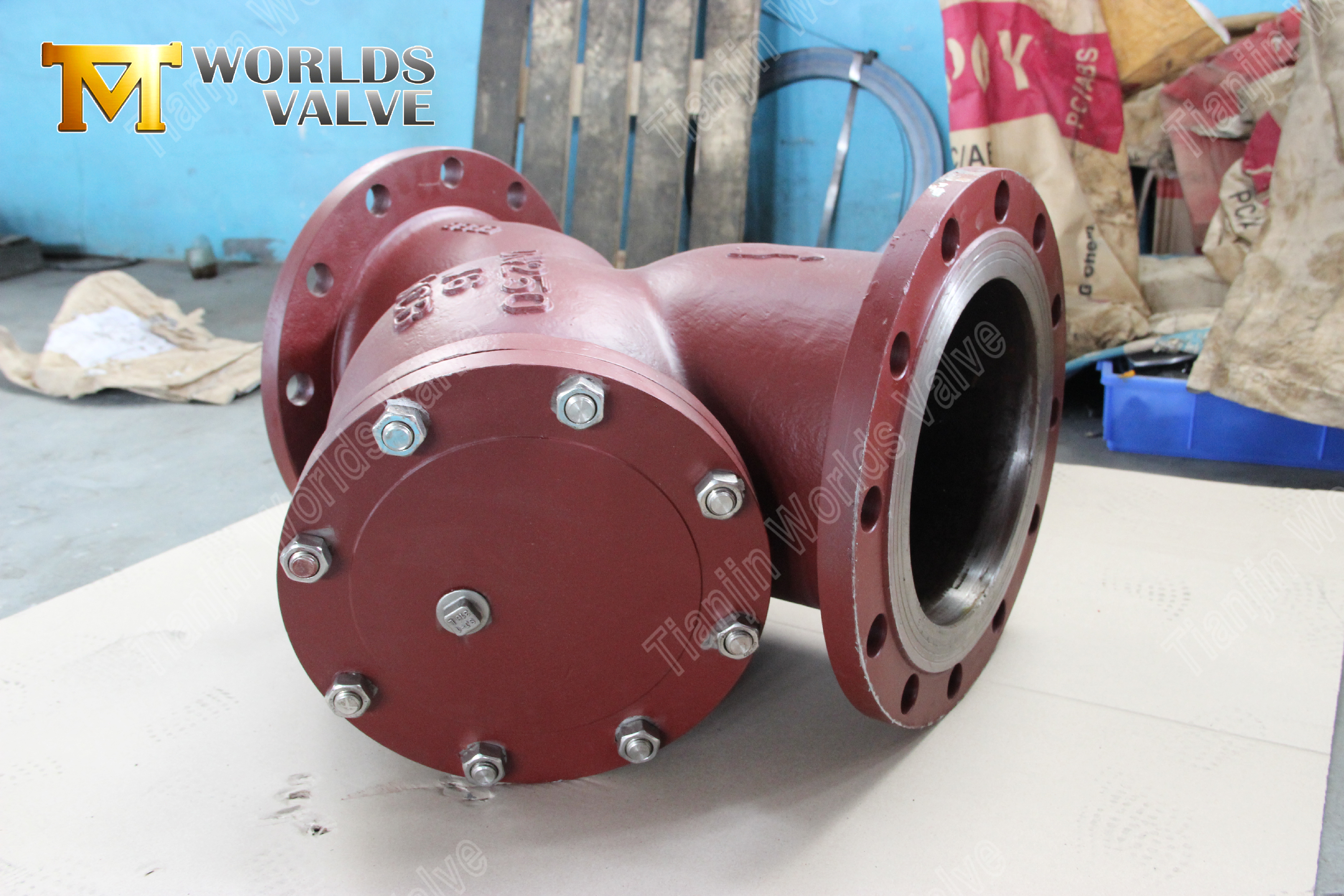 Flanşlı Y Tipi S&uuml;zge&ccedil; WCB Karbon &Ccedil;elik End&uuml;striyel Boru Hattı Koruması (8)