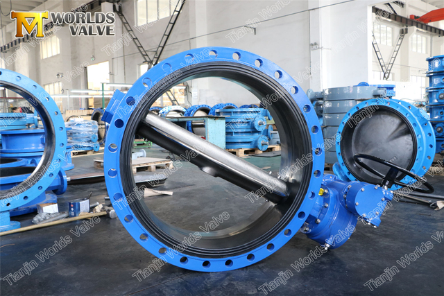 AWWA C504 C207 E Sınıfı Çift flanşlı kelebek vanalar