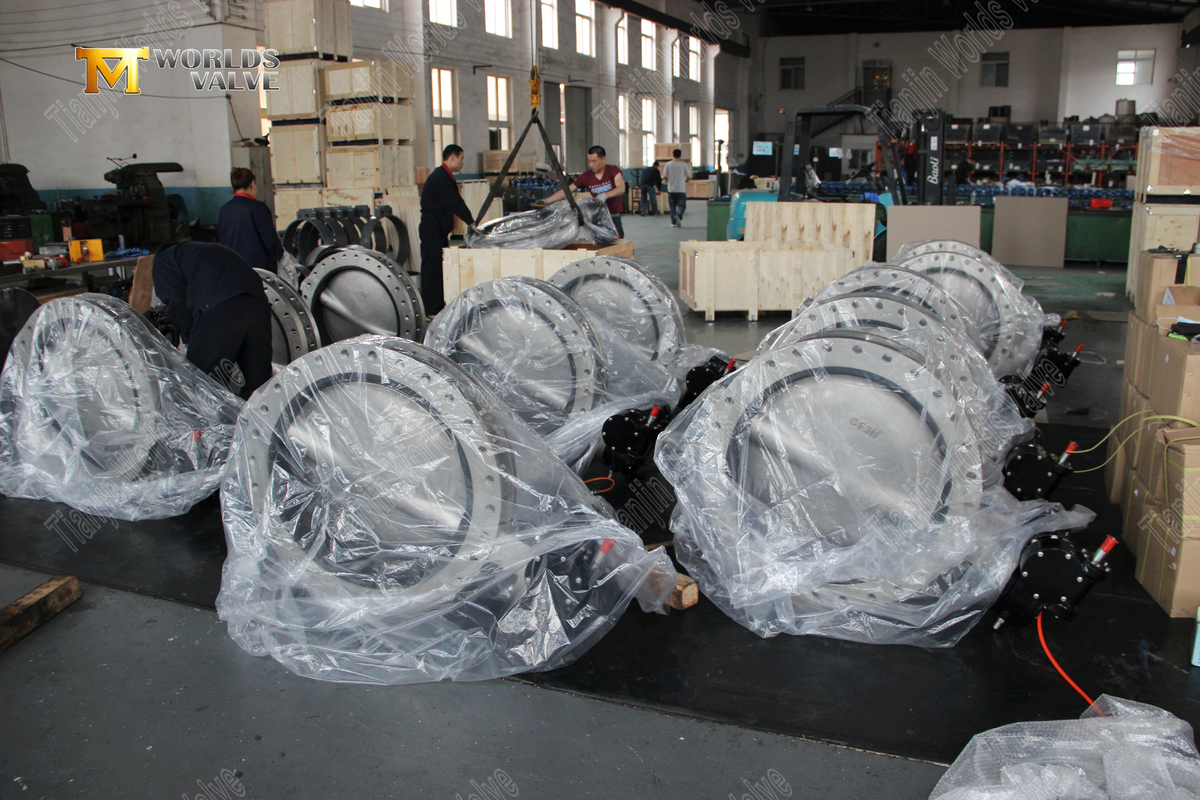 Dişli &ccedil;alıştırılan U şeklindeki kelebek valfi (8)