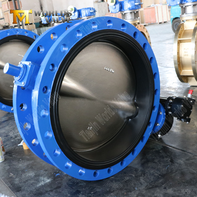 Awwa C504 Kauçuk Oturmuş Kelebek Valfleri Disli