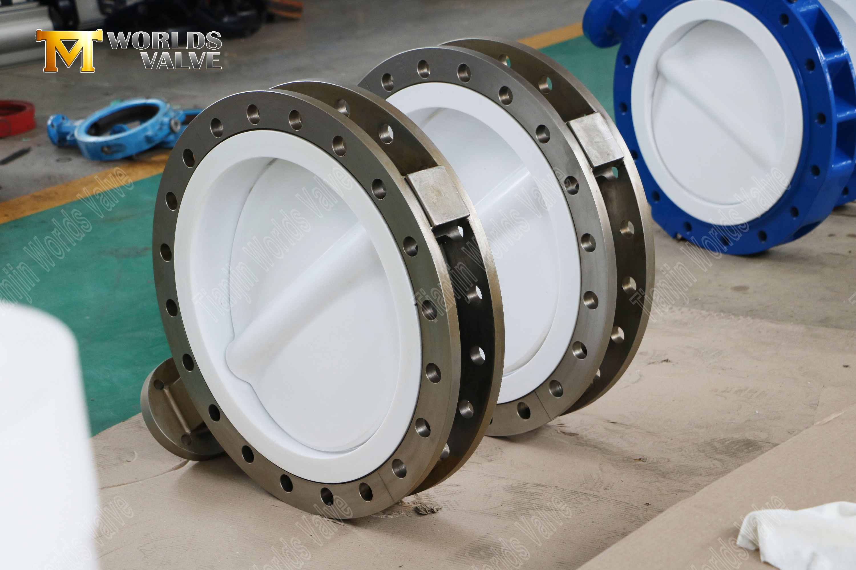 PTFE Diski ve Koltuk-3 ile CF8M Split V&uuml;cut Kelebek Valfı (2)
