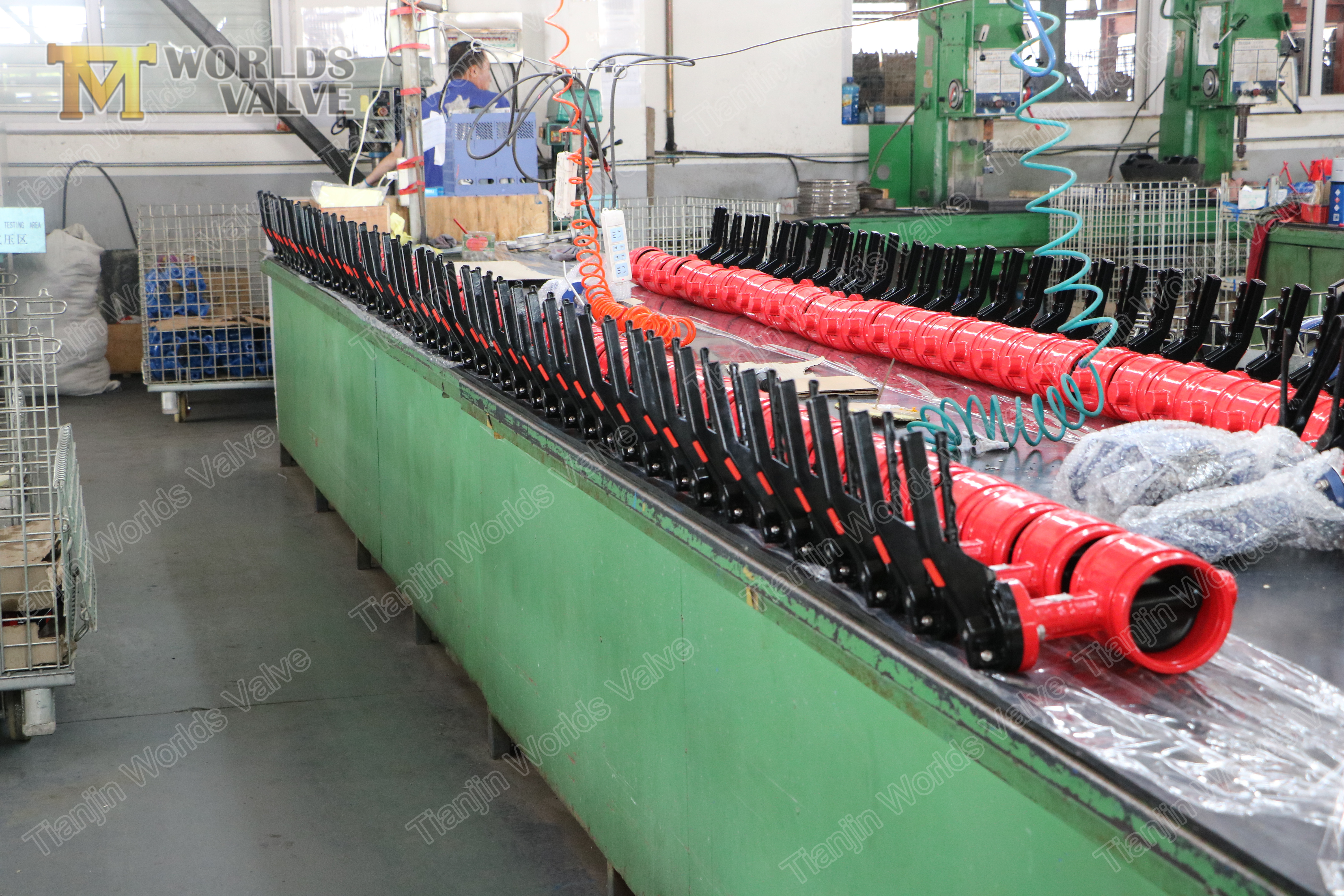 5 oluklu u&ccedil; kelebek vana, epdmnbrviton Buna kaplı disk