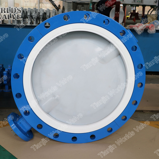 FDA sertifikası ile güçlü temellik için PFA kelebek vanası