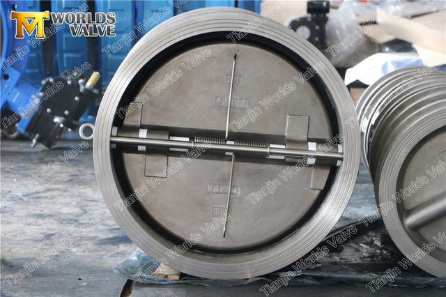 Paslanmaz Çelik Gofret Çekvalfler EPDM Kauçuk Astar