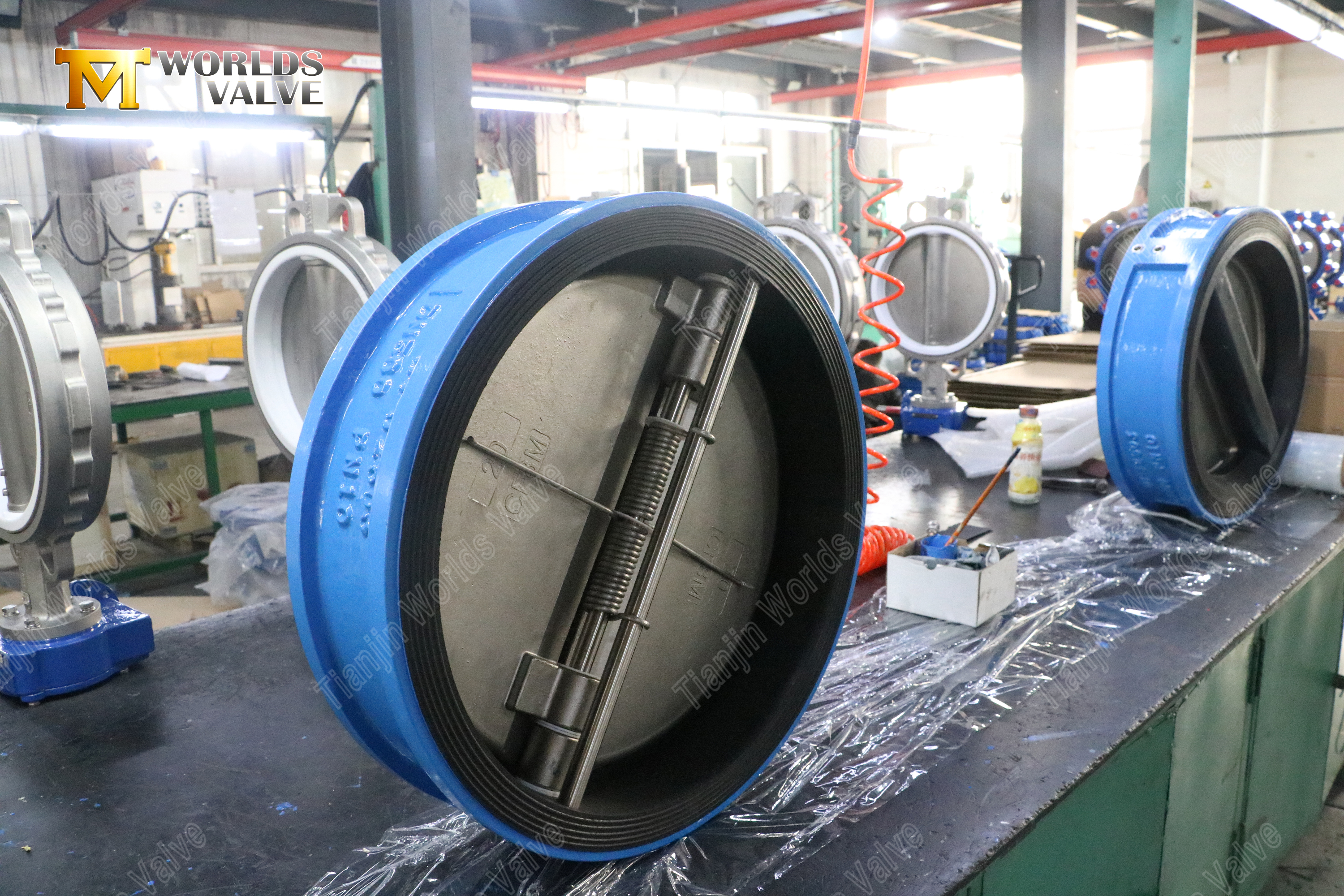 Al&uuml;minyum Bronz Disk &Ccedil;ift Plakalı Gofret &Ccedil;ek Valf (8)