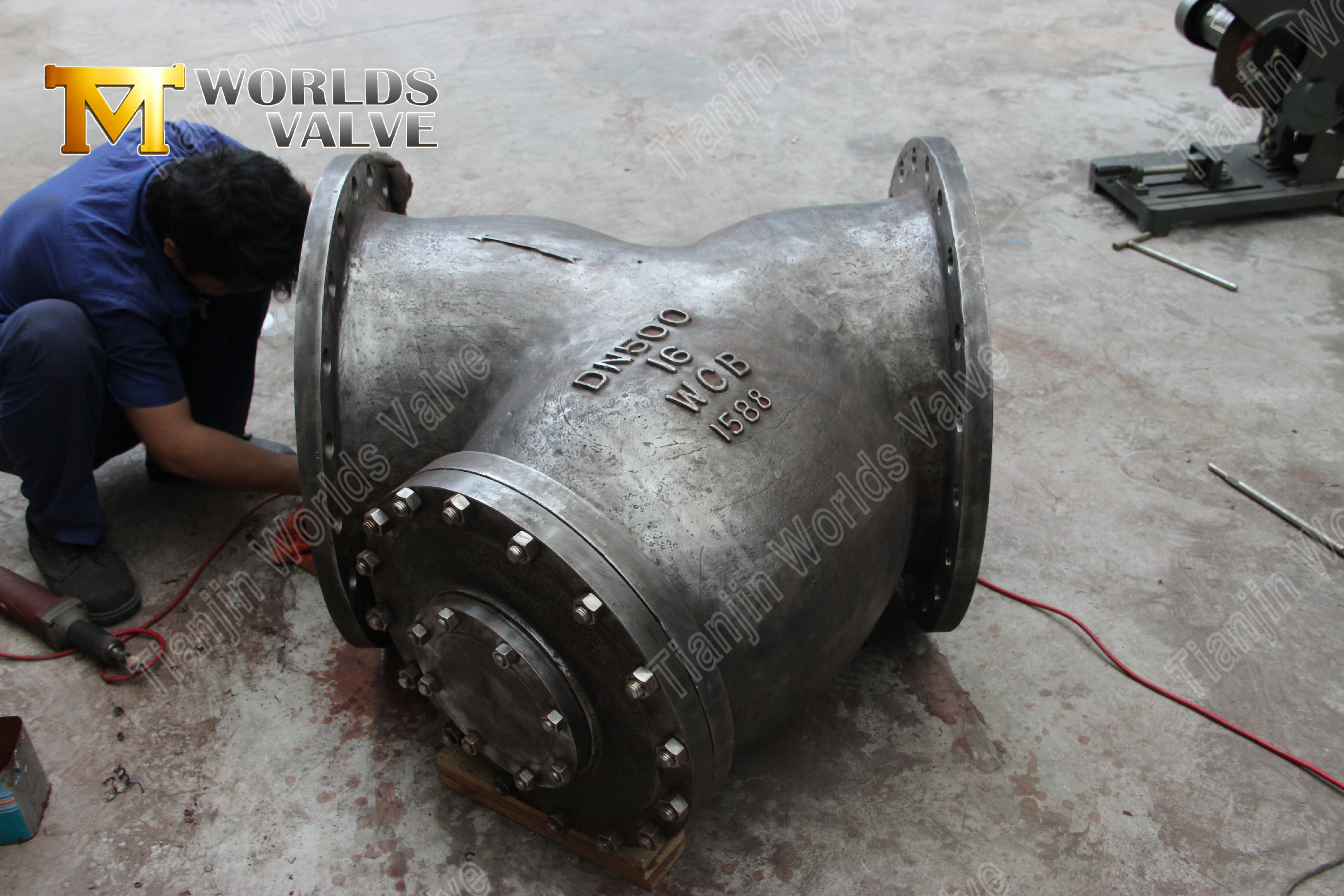 Flanşlı Y Tipi S&uuml;zge&ccedil; WCB Karbon &Ccedil;elik End&uuml;striyel Boru Hattı Koruması (9)