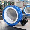 PTFE koltuk ve paslanmaz çelik disk flanşlı kelebek vanaları