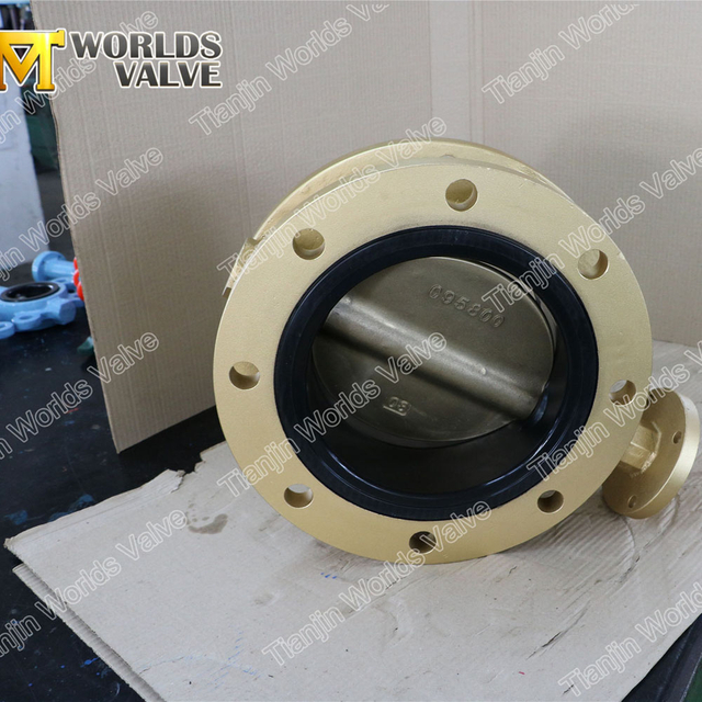 Alüminyum Bronz Çift Flanşlı Konsantrik Tip Kelebek Vanalar PN10 PN16 Class150 TableD TableE
