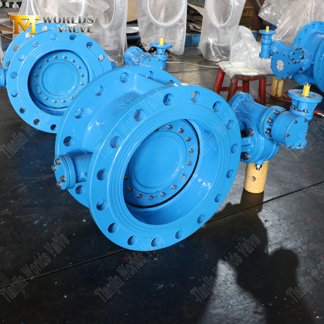 Çift ofset PN25 Çift Flanş ve Dişli Operatörü ile Kelebek Valfı | Ağır hizmet tipi endüstriyel akış kontrolü