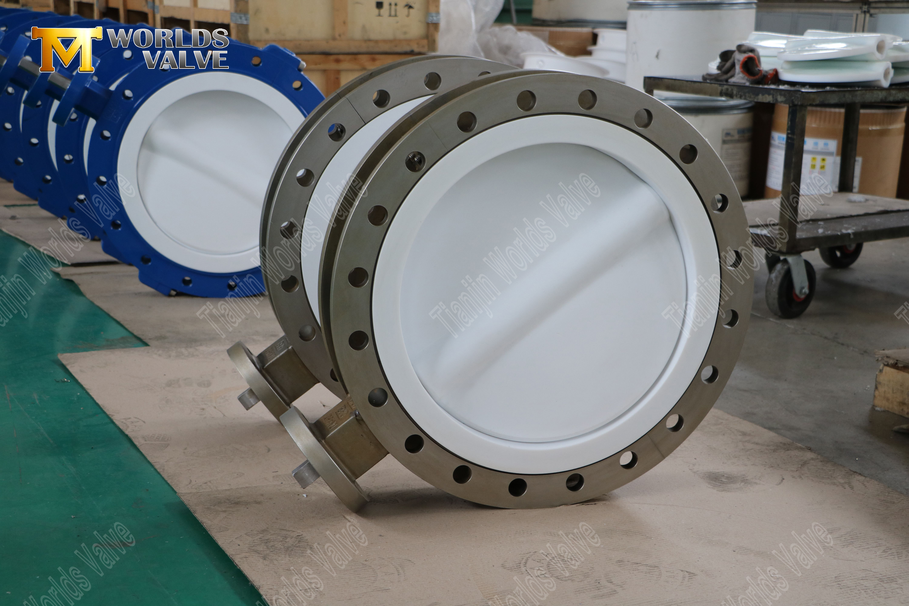 PTFE Diski ve Koltuk-3 ile CF8M Split V&uuml;cut Kelebek Valfı (1)