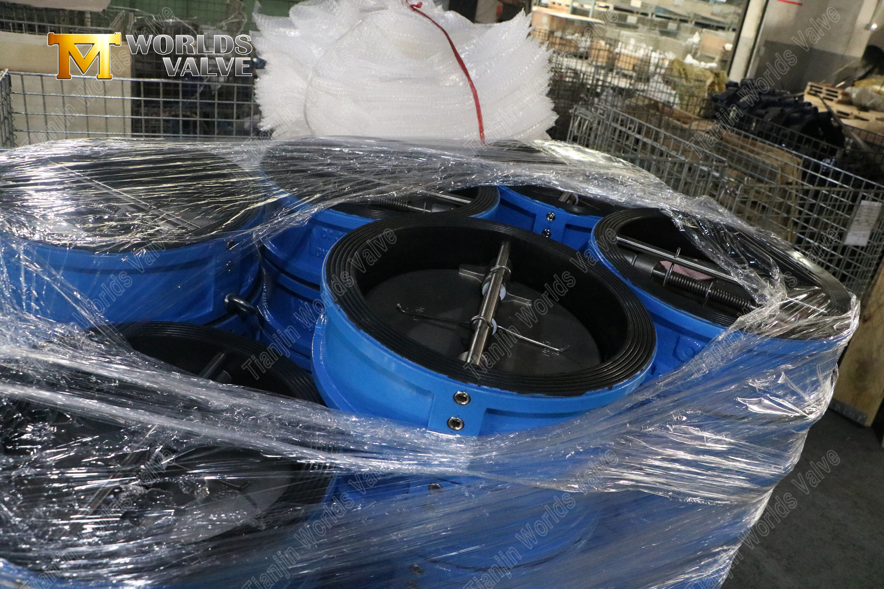 Kau&ccedil;uk Astarlı-&Ccedil;ift Plakalı-Gofret-&Ccedil;ek Valf--Aşındırıcı-Servisler i&ccedil;in Sessiz-&Ccedil;ek-Valf-3