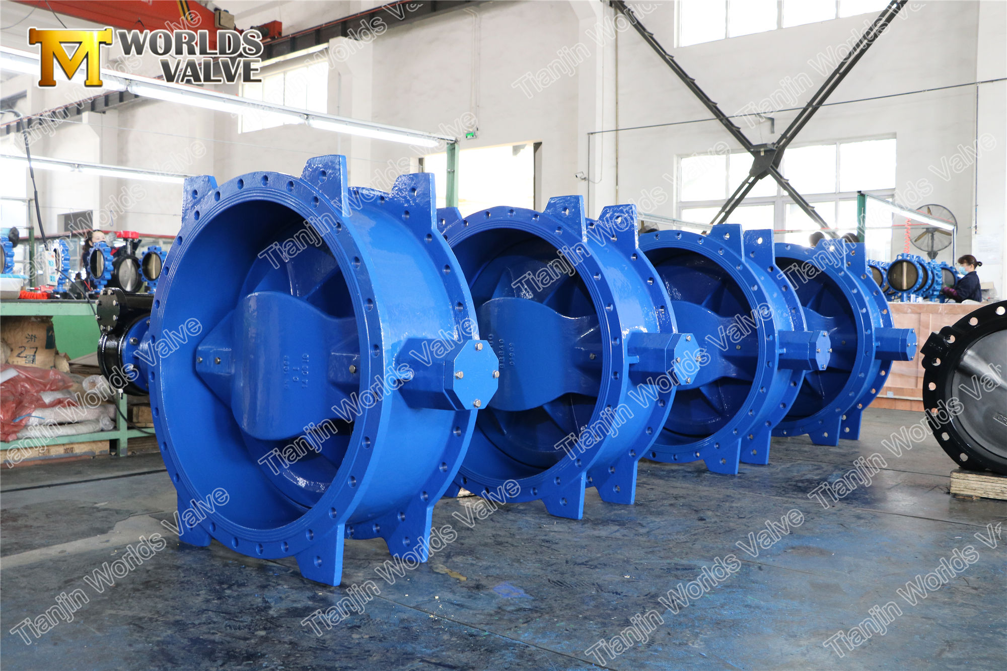 2 eksantrik &ccedil;ift flanşlı kelebek vana ile SS316 SS304 koltuğu