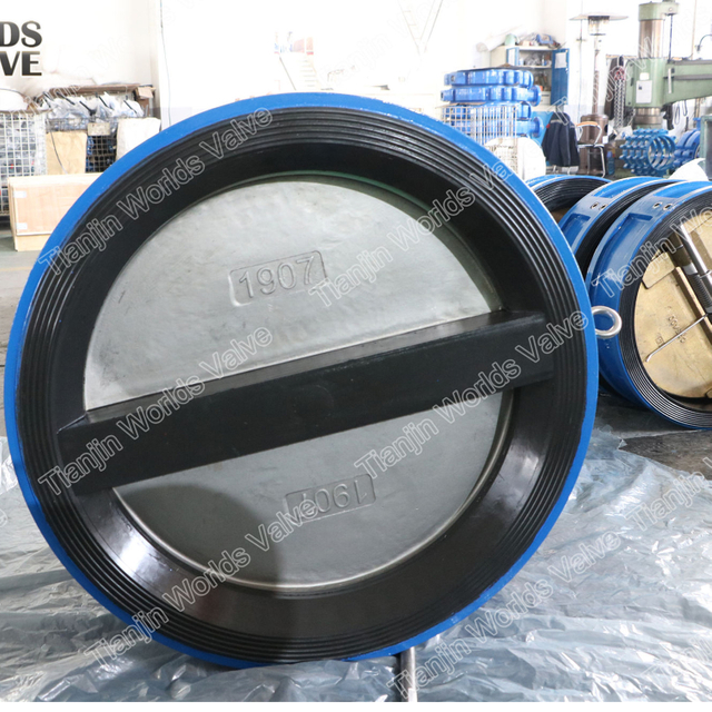 Tam Kauçuk Kaplı Gofret Tipi Çek Valf Dönüşsüz Valf