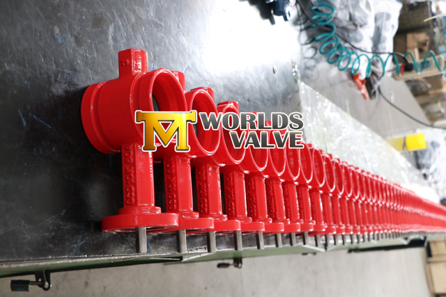 Kauçuk Kaplı Diskli Yivli Gofret Kelebek Vana