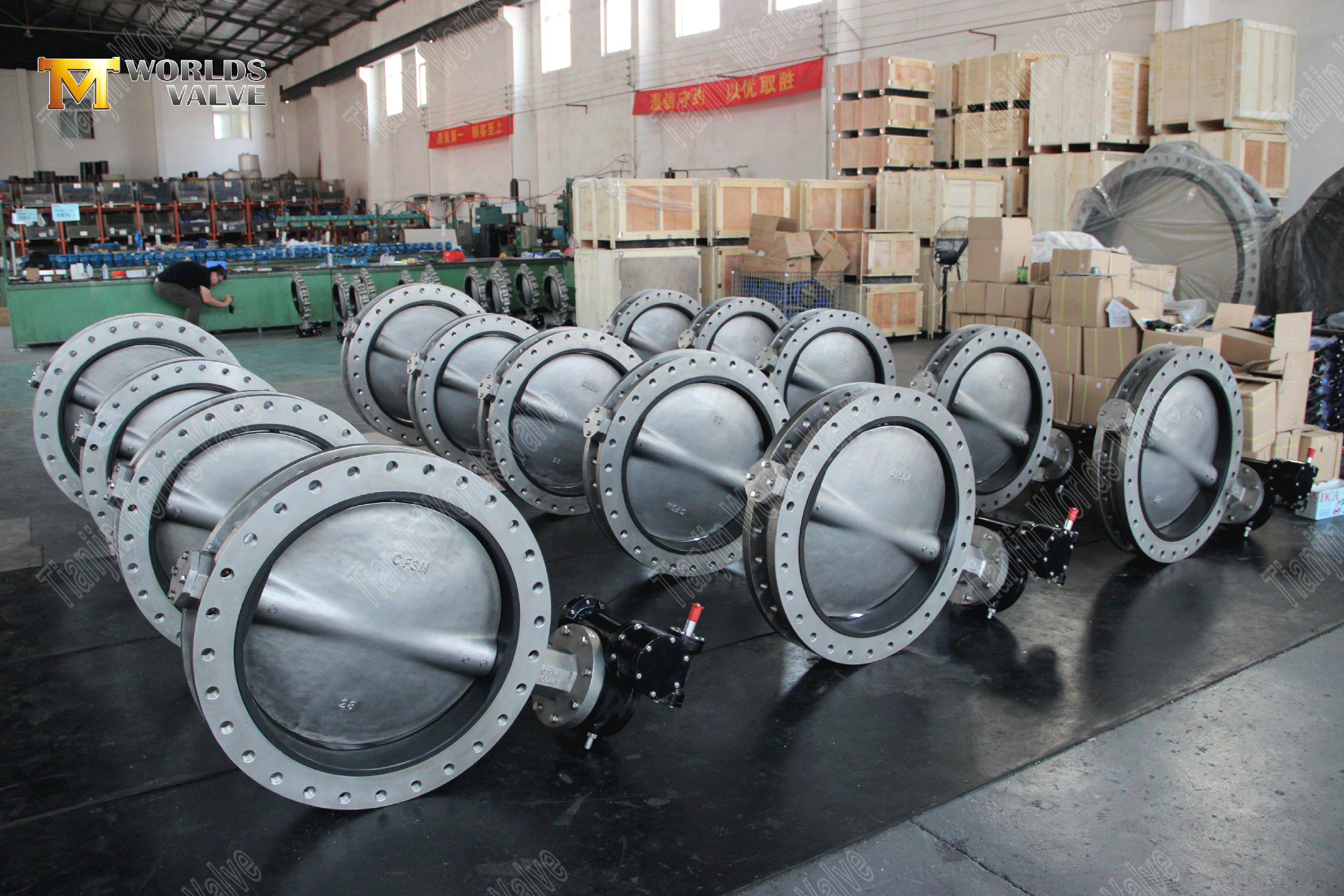 Dişli &ccedil;alıştırılan U şeklinde Kelebek Valfı (5)