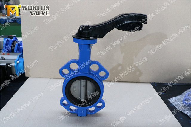 Alüminyum El Kumandalı Gofret Tip Kelebek Vana