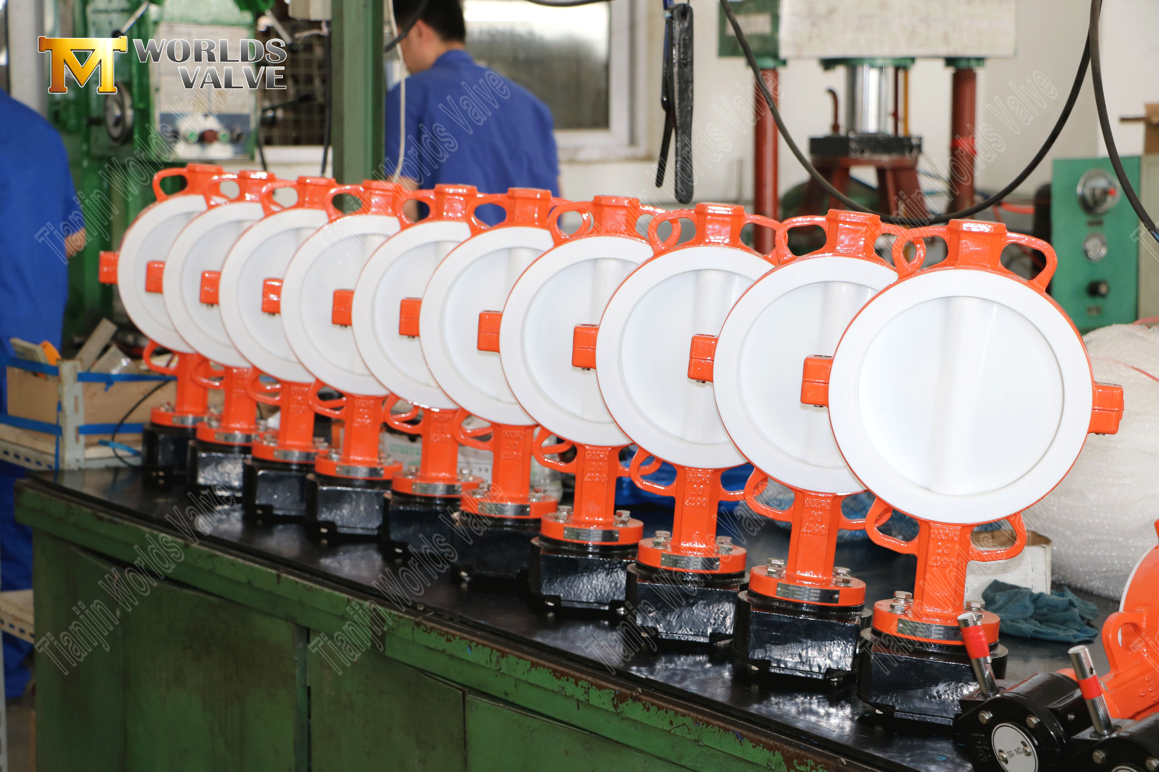Teflon astarlı kelebek valfi &uuml;reticisi y&uuml;ksek performanslı gofret tipi kelebek valf (1)