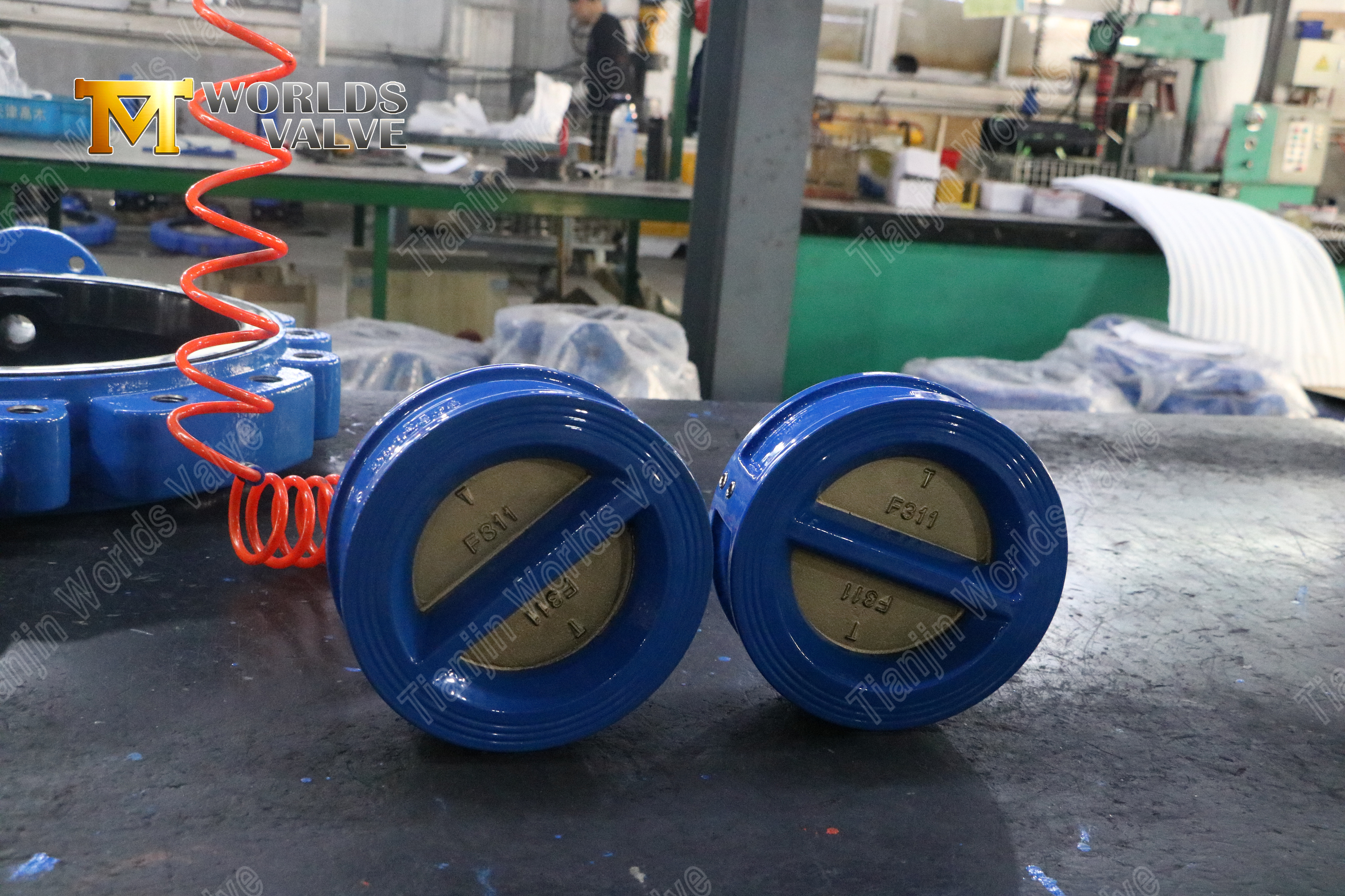 Paslanmaz &Ccedil;elik &Ccedil;ift Disk Gofret Tipi İletim Olmayan Valf Zero Sikme Backflow &Ouml;nleme-1 (2)