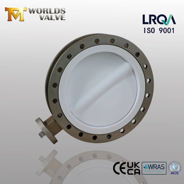PTFE Disk ve Koltuklu CF8M Split Vücut Kelebek Valfı