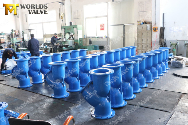 Ss Ekran Filtreli Dökme Sfero Döküm Y Tipi Süzgeç