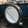 PTFE Disk ve Koltuklu CF8M Split Vücut Kelebek Valfı