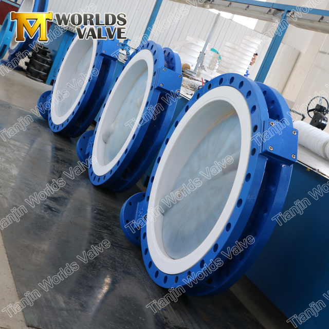 PTFE astarlı bölünmüş gövde kelebek vanalar-kelebek vanalarının üreticisi