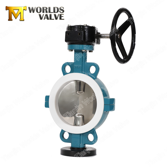 Cilalı Disk gofret PTFE Kelebek Vana