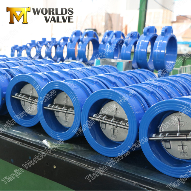 ISO5752 API594 150LB gofret pabuçlu çift kapılı döner çek valf